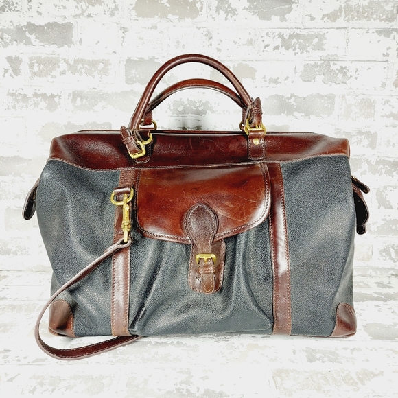 Mulholland Bags Vintage Mulholland Brothers Longhorn Luggage Brown